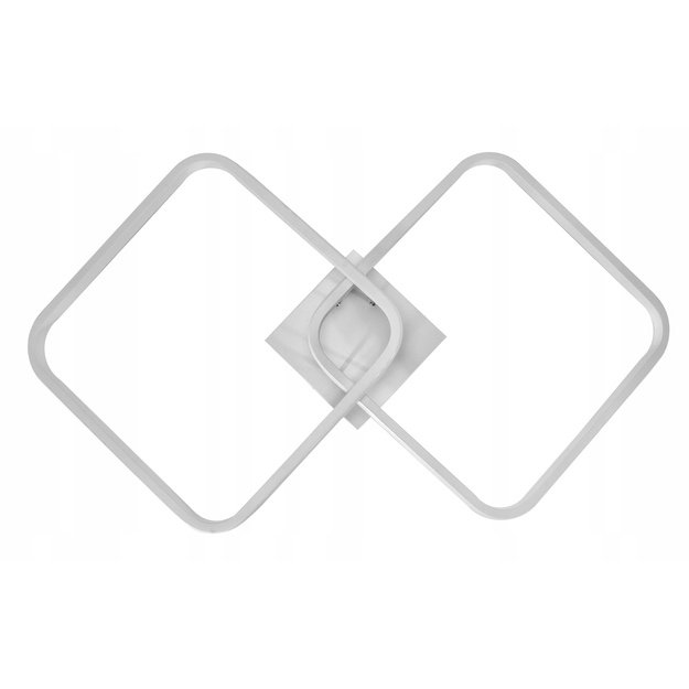 Decorative Lamp 2 squares 42W White + Remote control 1