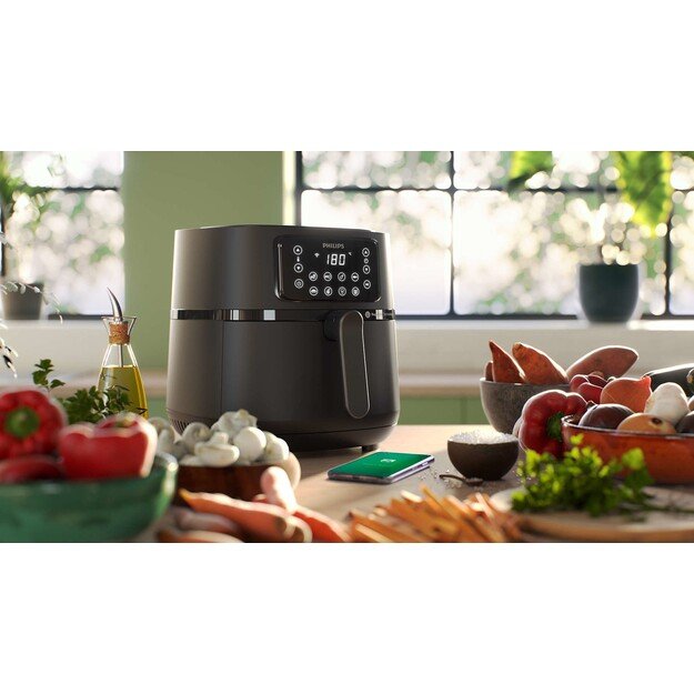 Philips | XXL Connected Air Fryer | HD9285/93 5000 Series | Power 2000 W | Capacity 7.2 L | Black 1