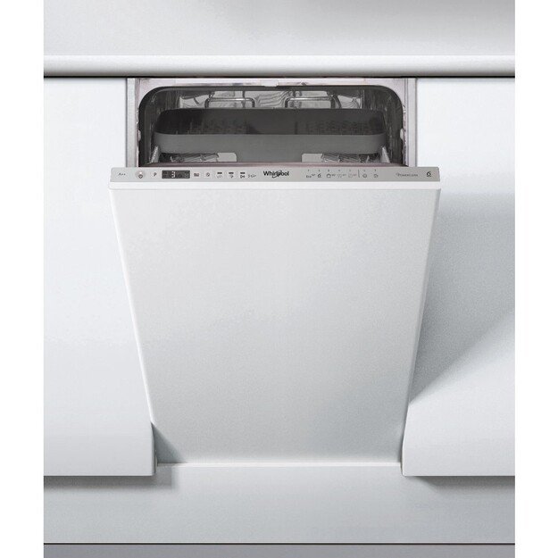 Whirlpool Dishwasher | WSIO 3T223 PCE X | Built-in | Width 45 cm | Number of place settings 10 | Number of programs 7 | Energy e 1