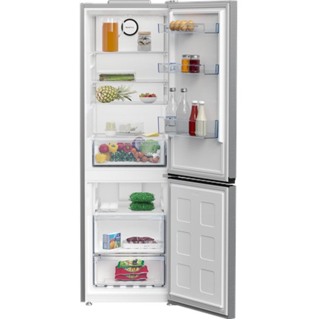 BEKO Refrigerator | B1RCNA364XB | Energy efficiency class E | Free standing | Combi | Height 186.5 cm | No Frost system | Fridge 7