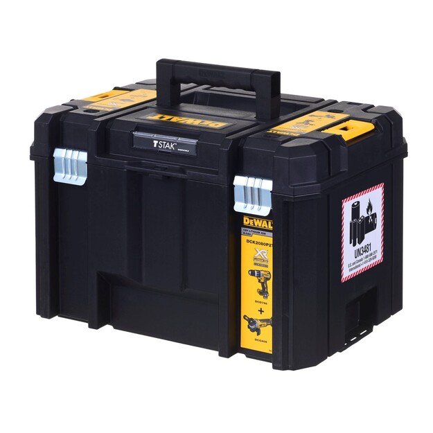 Įrankių komplektas COMBO 18V DCD796, DCG405 + 2x5,0Ah DCK208 3