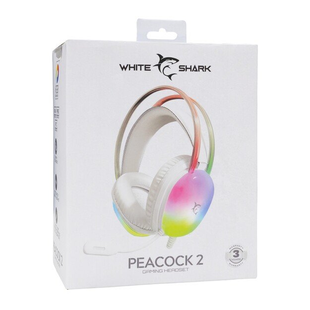 White Shark GH-2444 Peacock-2 White 1