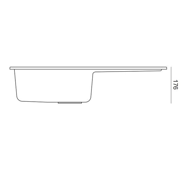 Plautuvė su maišytuvu Quadron GO MAX, TQ7744GMSZ, pilka 5