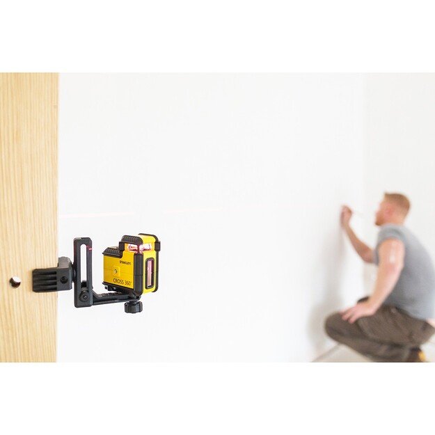 Stanley 360&deg; Cross Line Red Beam Laser Level