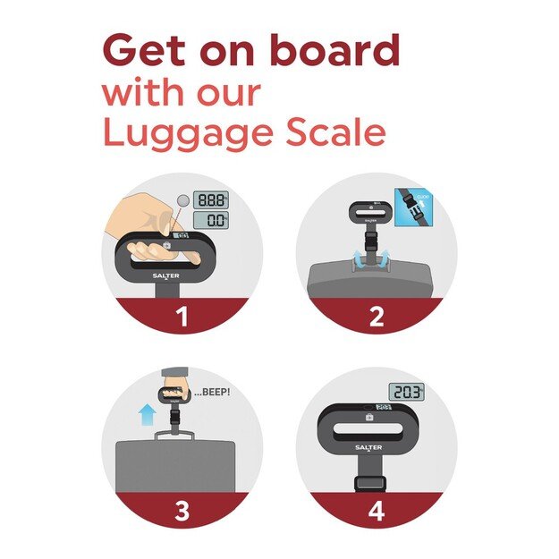 Salter 9500 BKCFEU12 Digital Luggage Scales 1