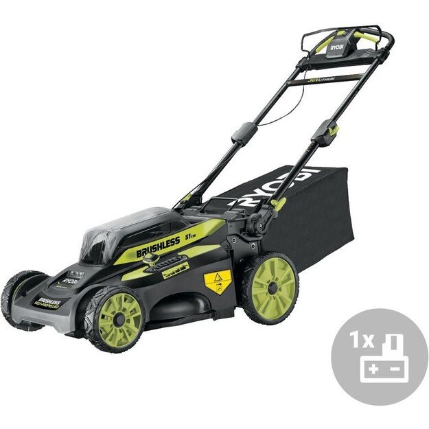 184917 RYOBI 36V Brushless Lawn Mower (1x6.0Ah)