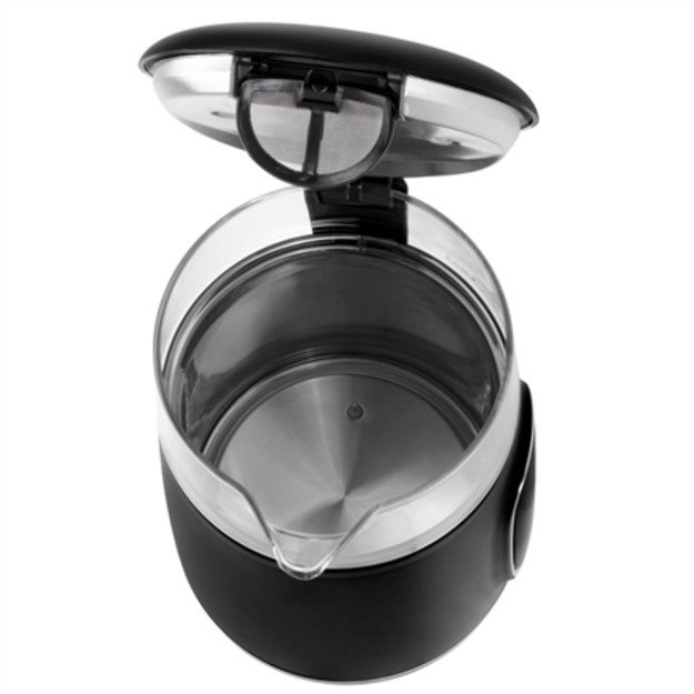 Adler Kettle with LED Display | AD 1305 | Electric | 2200 W | 1.7 L | Plastic | 360&deg; rotational base | Black/Silver