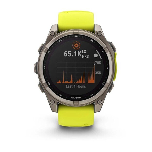Garmin fenix 8 3.3 cm (1.3 ) 47 mm Digital 260 x 260 pixels Touchscreen Titanium Wi-Fi GPS (satellite)