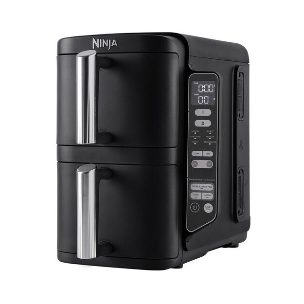Ninja SL300EU fryer Double 7.6 L Stand-alone 2470 W Low fat fryer Black