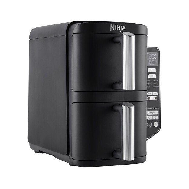 Ninja SL300EU fryer Double 7.6 L Stand-alone 2470 W Low fat fryer Black