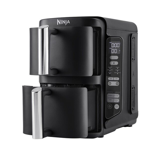 Ninja SL300EU fryer Double 7.6 L Stand-alone 2470 W Low fat fryer Black