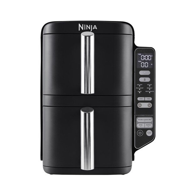 Ninja SL300EU fryer Double 7.6 L Stand-alone 2470 W Low fat fryer Black