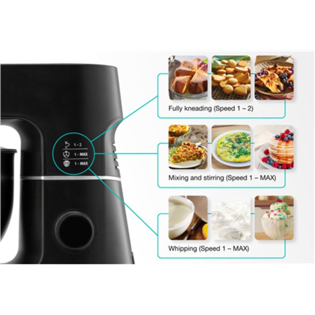 Gorenje | Kitchen Machine | MMC1000SCB | 1000 W | Number of speeds 12 | Bowl capacity 6 L 1