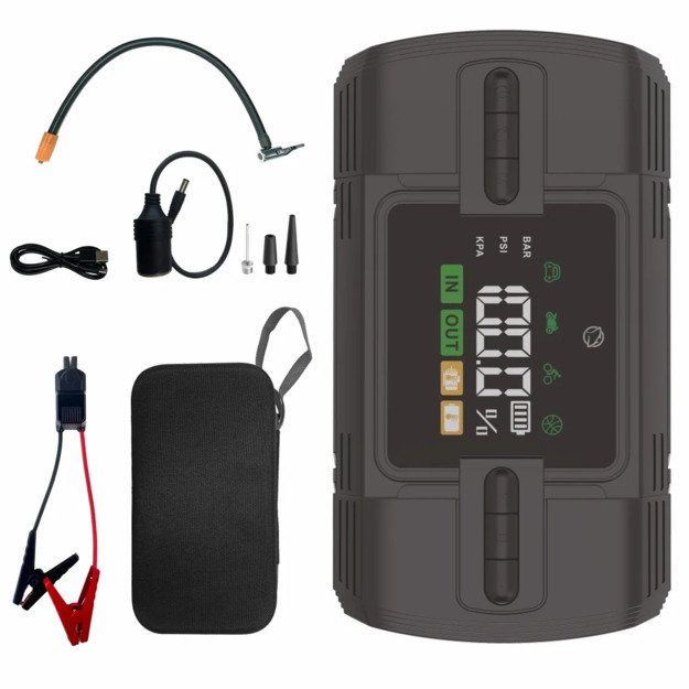 Manta MAJS001AP Jumpstarter With Air Compressor 8