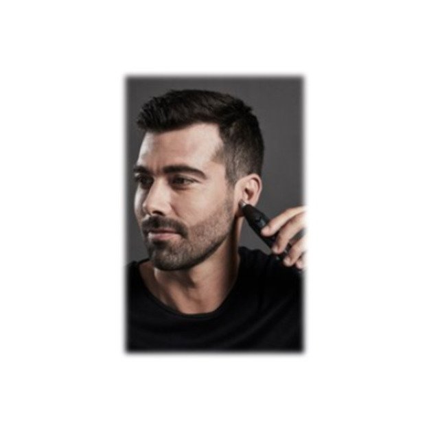 Rowenta Nose and Ear Trimmer | TN3011F0 | Cordless | Wet & Dry | Black/Blue