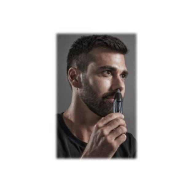 Rowenta Nose and Ear Trimmer | TN3011F0 | Cordless | Wet & Dry | Black/Blue