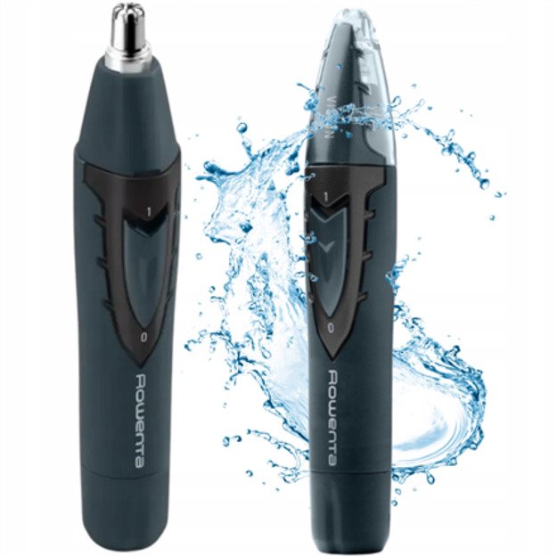 Rowenta Nose and Ear Trimmer | TN3011F0 | Cordless | Wet & Dry | Black/Blue