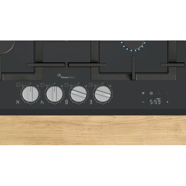 Bosch PRP6A6H40 hob Black Built-in 60 cm Gas 4 zone(s)