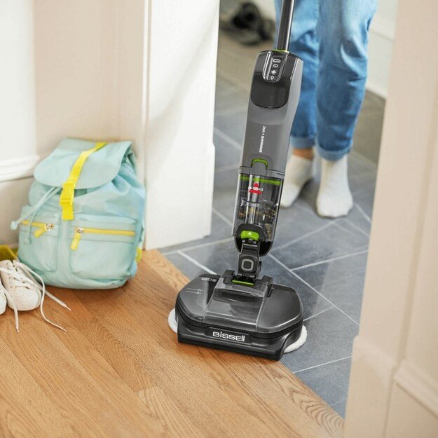 Bissell SpinWave + Vac Pet Pro Stick vacuum Battery Dry&wet Cyclonic Dust bag 0.4 L Black, Grey