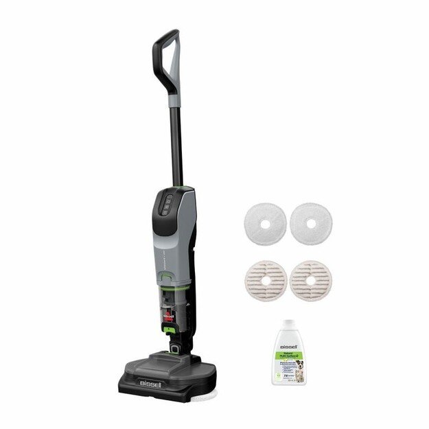 Bissell SpinWave + Vac Pet Pro Stick vacuum Battery Dry&wet Cyclonic Dust bag 0.4 L Black, Grey