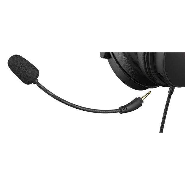 DH320 laidinės žaidimų ausinės DELTACO GAMING, i&scaron; odos, 3.5mm jungtis, garsumo ir nutildymo mikrofono valdikliai / GAM-190 