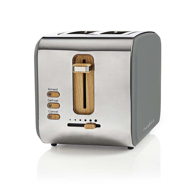 Toaster Nedis KABT510EGY Gray