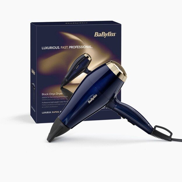 BaByliss 5911E hair dryer 2000 W Black, Gold 2