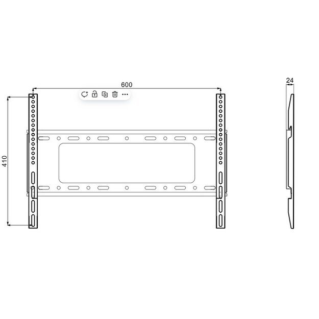TV Laikiklis/Wall mount 32 85 50kg B64 1