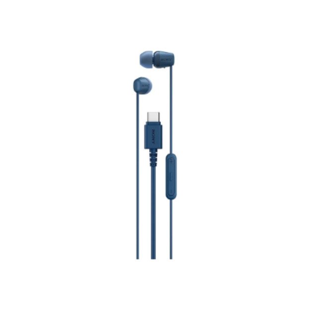 Sony IER‑EX15C USB‑C Wired Earbuds with Mic, Blue | Sony