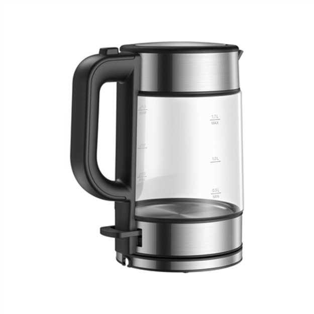 Xiaomi | Electric Glass Kettle EU | Electric | 2200 W | 1.7 L | Glass | 360&deg; rotational base | Black/Stainless Steel