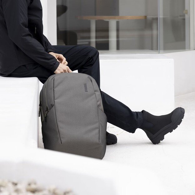 Thule | TSLB415 Subterra 2 | Laptop Backpack 21L | Fits up to size 16   | Backpack | Vetiver Gray | Shoulder strap 1