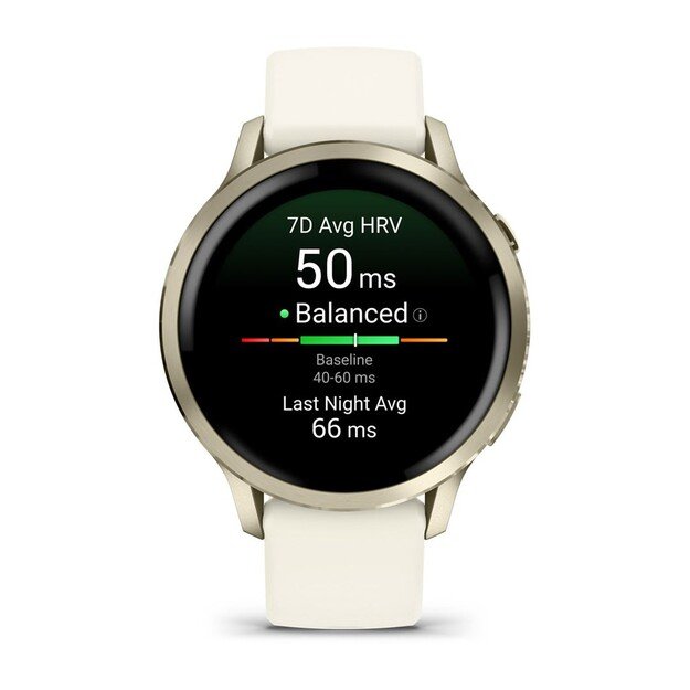 Garmin Venu 4 3.05 cm (1.2 ) AMOLED 41 mm Digital 390 x 390 pixels Touchscreen Gold Wi-Fi GPS (satellite)