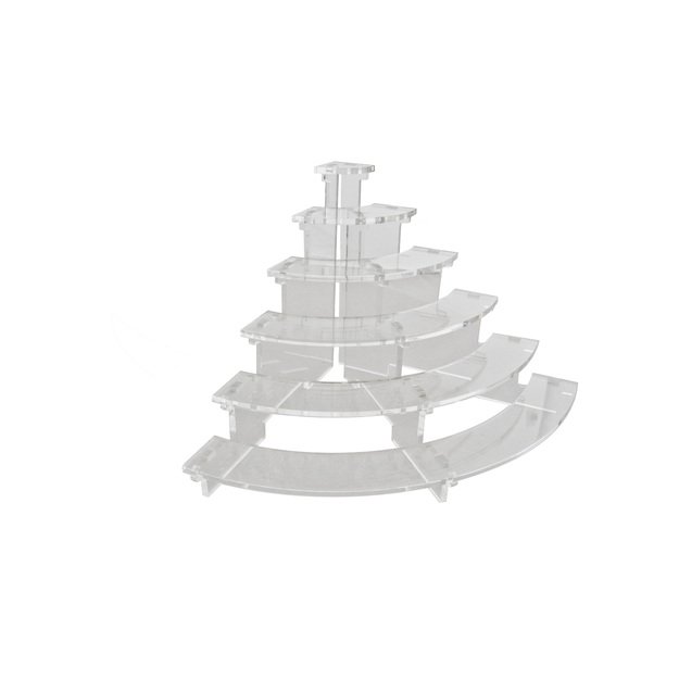 Display unit, 1/4 Circle, transparent