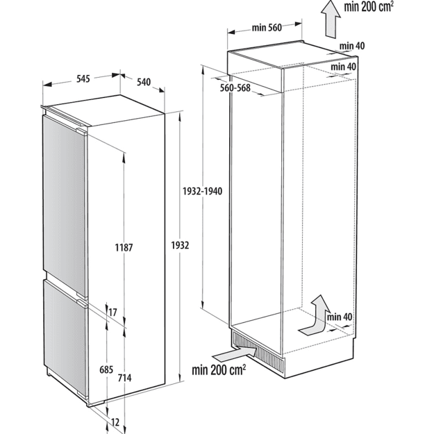 GORENJE NRKI519E82WF 