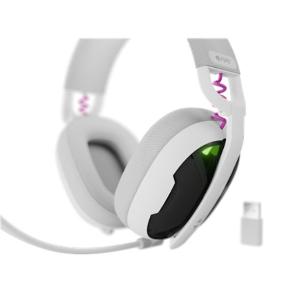Fury | Gaming Headset | Fukiya F6 | Bluetooth | Over-Ear | Microphone | White | Wireless