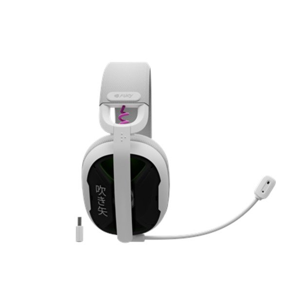 Fury | Gaming Headset | Fukiya F6 | Bluetooth | Over-Ear | Microphone | White | Wireless