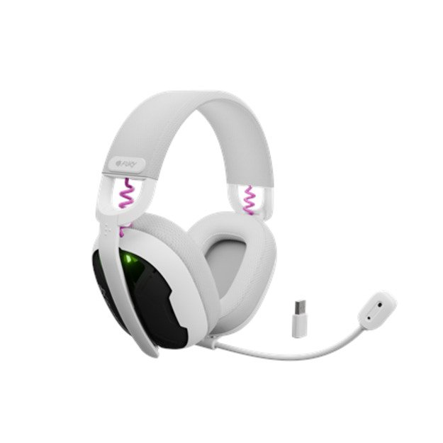 Fury | Gaming Headset | Fukiya F6 | Bluetooth | Over-Ear | Microphone | White | Wireless