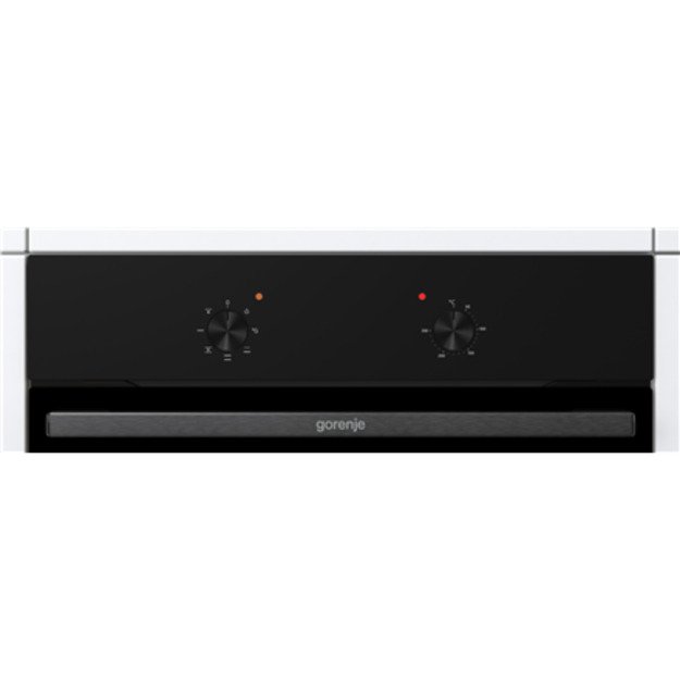 Gorenje Oven | BO6615E01B | 60 L | Electric | EnamelClean | Push pull buttons | Height 59.5 cm | Width 59.5 cm | Black