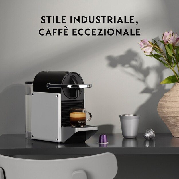 Delonghi | Coffee Maker | EN127.S Nespresso Pixie | Pump pressure 19 bar | Capsule | 1260 W | Silver