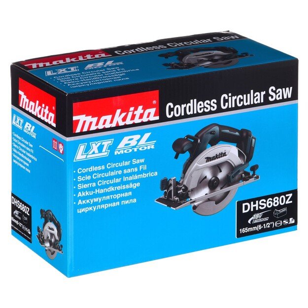 Electric saw brushless circular MAKITA DHS680Z (165 mm)