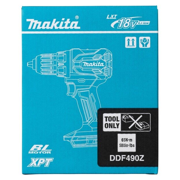DRILL-DRIVER CORDLESS 18V DDF490Z