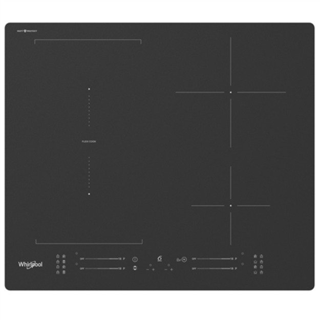 Whirlpool WF S7560NE BM | Hob | Induction | Number of burners/cooking zones 4 | Electronic | Black | Timer