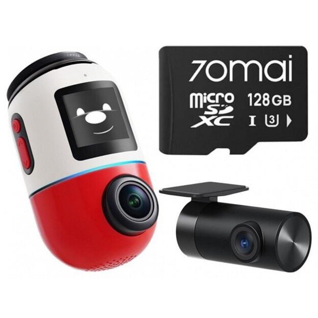 Route recorder 70mai X800 Omni 4K/GPS/WiFi Dual red SD card 70mai 128GB