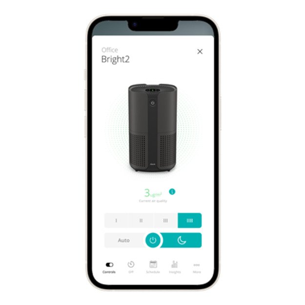 Duux Smart Air Purifier | Bright 2 | 4-22 W | Suitable for rooms up to 42 m&sup2; | Black 2