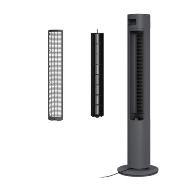 Duux | Fan | Elevate | Smart Tower Fan | 4.5-40 W | Number of speeds 12 | Oscillation | Remote control | Grey