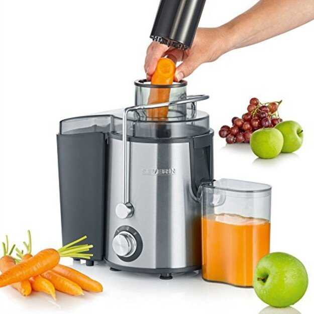 Severin ES 3566 juice maker Centrifugal juicer 400 W Black, Stainless steel 5