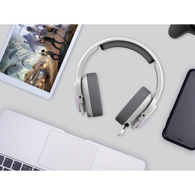 A4Tech 47752 Bloody MR710 RGB Gaming Wireless Headset, Grey
