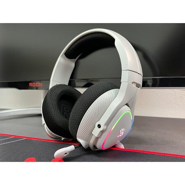 A4Tech 47752 Bloody MR710 RGB Gaming Wireless Headset, Grey