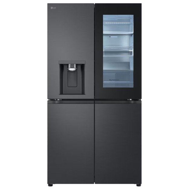 LG InstaView GMG960EVJE side-by-side refrigerator Freestanding 638 L Black