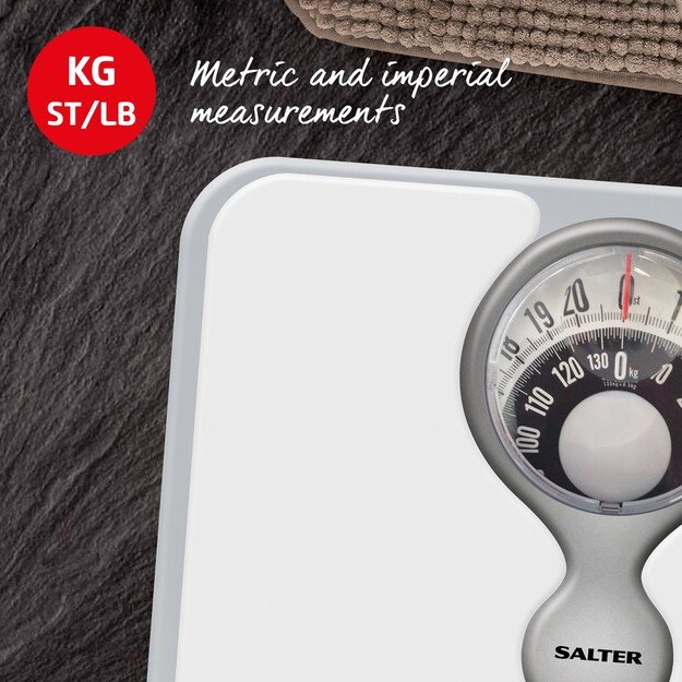 Salter 484 WFEU12 Magnifying Lens Bathroom Compact Mechanical  Scale